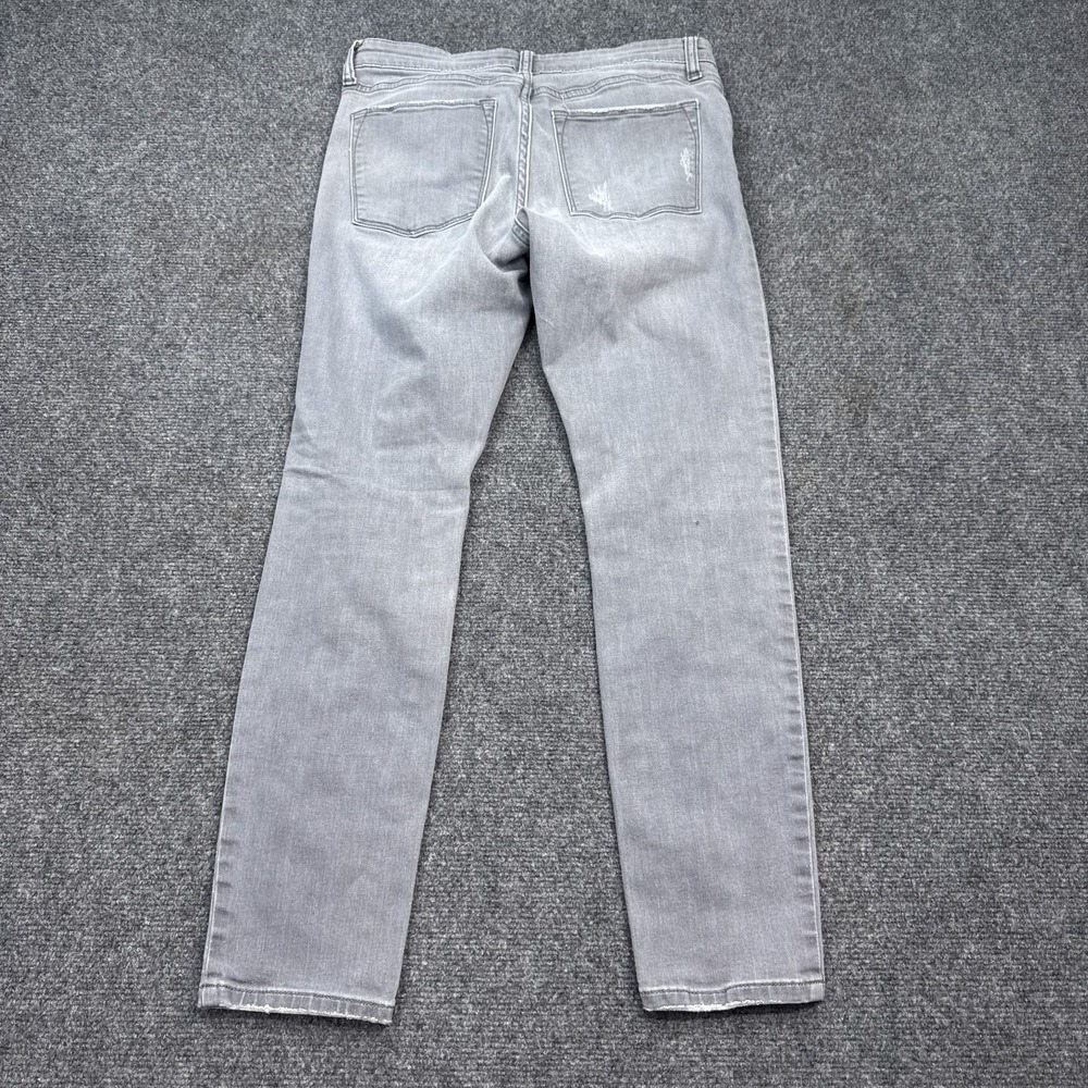 Banana Republic Skinny Fit Jeans Womens Sizeโ 28 / 6 Gray Distressed Stretch - Picture 7 of 16